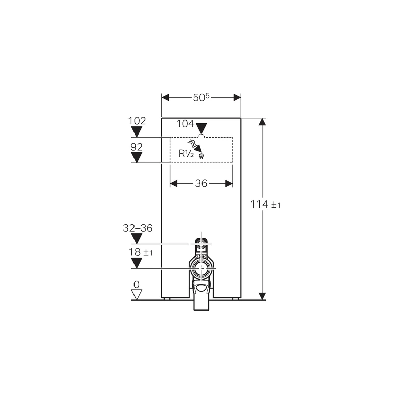 Geberit Monolith Module For Floor Standing WC 114cm White Glass 4 Geberit Monolith Module For Floor Standing WC 114cm White Glass - Image 2