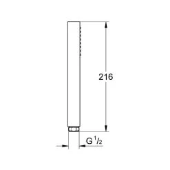 Grohe Euphoria Cube Stick Hand Shower 1 Spray 27698 -Bathroom Promotion grohe 27698000 2