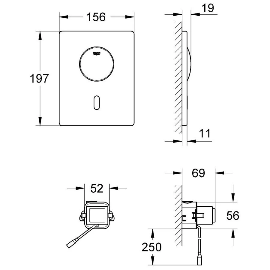Grohe Tectron Skate Infra-Red Control 37419 Chrome 4 Grohe Tectron Skate Infra-Red Control 37419 Chrome - Image 2