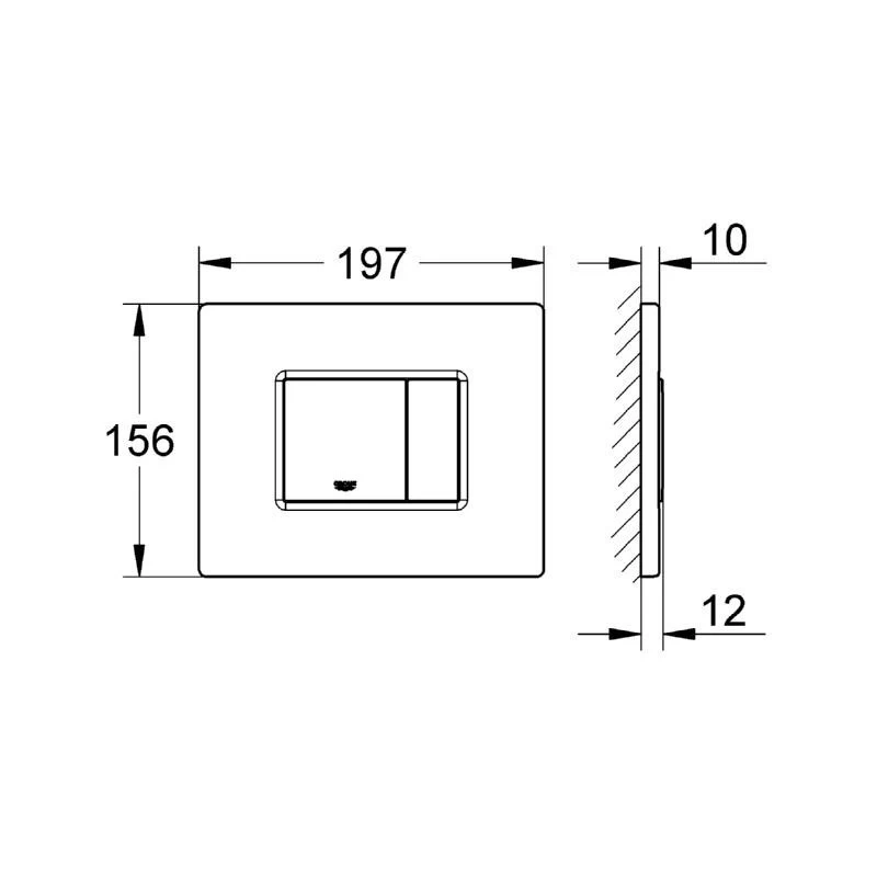 Grohe Skate Cosmopolitan Wall Plate 38776 Stainless Steel 4 Grohe Skate Cosmopolitan Wall Plate 38776 Stainless Steel - Image 2