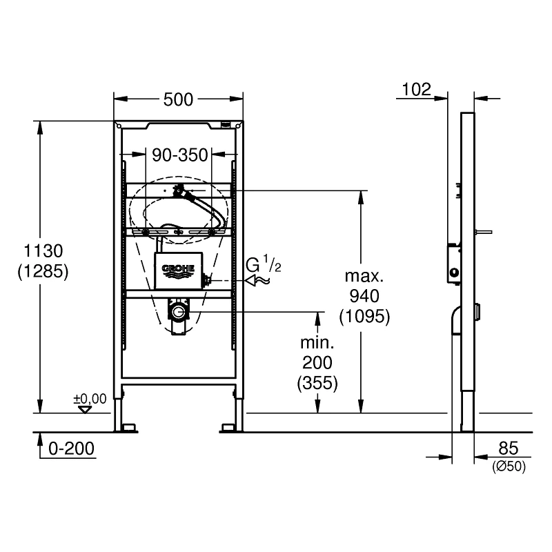 Grohe Rapid SL Element For Urinal With Temperature Sensor 39376 4 Grohe Rapid SL Element For Urinal With Temperature Sensor 39376 - Image 2