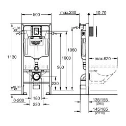 Grohe Rapid SL 3-in-1 Set For WC 1.13m Height 39501 5 Grohe Rapid SL 3-in-1 Set For WC 1.13m Height 39501 -Bathroom Promotion grohe 39501000 2