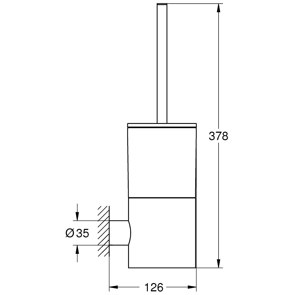 Grohe Atrio Toilet Brush Set 40314 Supersteel 5 Grohe Atrio Toilet Brush Set 40314 Supersteel - Image 3