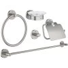 Grohe Essentials 5-In-1 Bathroom Accessories Set 40344 Supersteel -Bathroom Promotion grohe 40344dc1