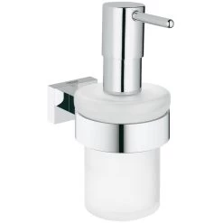 Grohe Essentials Cube Soap Dispenser With Holder 40756