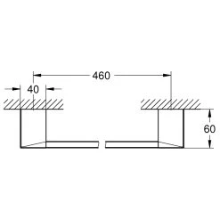 Grohe Selection Cube Towel Rail 40767 Chrome -Bathroom Promotion grohe 40767000 2