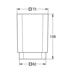 Grohe Selection Cube Glass 40783 Satin White -Bathroom Promotion grohe 40783000 3