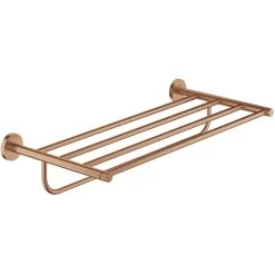 Grohe Essentials Multi Bath Towel Rack 40800 Brushed Warm Sunset