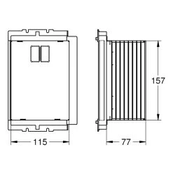 Grohe Rapid SL Inspection Shaft For Small Flush Plates -Bathroom Promotion grohe 40950000 2