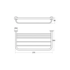 Ideal Standard IOM Bath Towel Rack A9106 -Bathroom Promotion ideal standard a9106aa 2