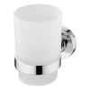 Ideal Standard IOM Frosted Glass Tumbler & Holder A9120 -Bathroom Promotion ideal standard a9120aa