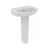 Ideal Standard Eurovit+ 550mm 1 Taphole Basin & Full Pedestal E2547 -Bathroom Promotion ideal standard e254701