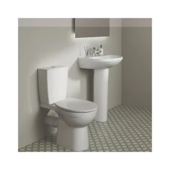 Ideal Standard Eurovit+ 550mm 1 Taphole Basin & Full Pedestal E2547 -Bathroom Promotion ideal standard e254701 3