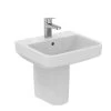 Ideal Standard I.life B 50cm Basin 1 Taphole & Semi Pedestal Pack -Bathroom Promotion ideal standard e256201 e261501
