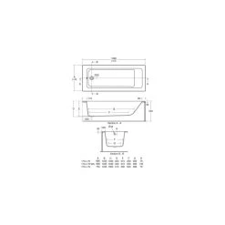 Ideal Standard Tempo Cube 170x70cm Rectangular Bath E2580 -Bathroom Promotion ideal standard e258001 2