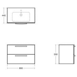 Ideal Standard Tempo 800mm 2 Drawer White Wall Vanity Unit & Basin 5 Ideal Standard Tempo 800mm 2 Drawer White Wall Vanity Unit & Basin -Bathroom Promotion ideal standard e3242wg 2
