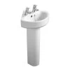 Ideal Standard Concept Arc 45cm Corner Washbasin 2 Tapholes -Bathroom Promotion ideal standard e792901