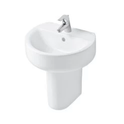 Ideal Standard Concept Sphere 450mm 1 Hole Handrinse Basin & Semi Pedestal