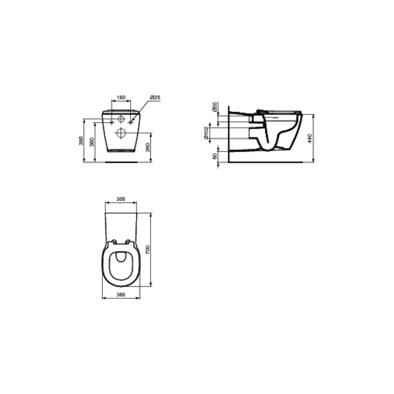 Ideal Standard Concept Freedom Seat Ring Only E8226 4 Ideal Standard Concept Freedom Seat Ring Only E8226 - Image 2