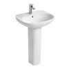 Ideal Standard Tesi 60cm 1 Hole Basin & Pedestal -Bathroom Promotion ideal standard t026501 t351901