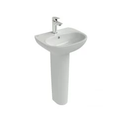 Ideal Standard Tesi 450mm 1 Taphole Cloakroom Basin & Full Pedestal 12 Ideal Standard Tesi 450mm 1 Taphole Cloakroom Basin & Full Pedestal -Bathroom Promotion ideal standard t031301 t352101 5