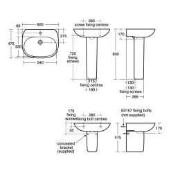 Ideal Standard Tesi Full Pedestal T3519 -Bathroom Promotion ideal standard t351901 2