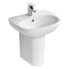 Ideal Standard Tesi Small Semi-Pedestal T3520 White -Bathroom Promotion ideal standard t352001