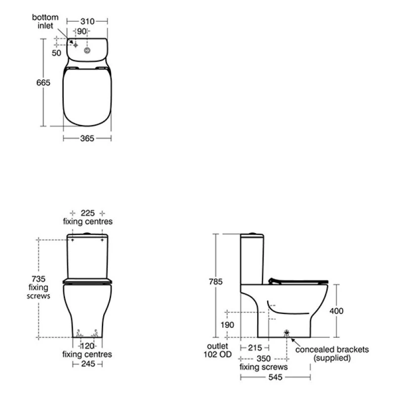 Ideal Standard Tesi Toilet With 4/2.6 Litre Cistern & Soft Close Seat 4 Ideal Standard Tesi Toilet With 4/2.6 Litre Cistern & Soft Close Seat - Image 2
