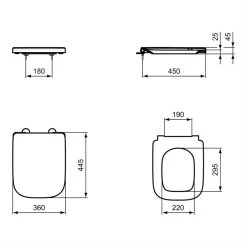 Ideal Standard I.life A Toilet Seat & Cover T4530 -Bathroom Promotion ideal standard t453001 4