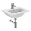 Ideal Standard I.life S 50cm Compact Vanity Basin 1 Taphole T4591 -Bathroom Promotion ideal standard t459101