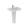 Ideal Standard I.Life B 600mm 1 Taphole Basin & Full Pedestal -Bathroom Promotion ideal standard t460701 t519901