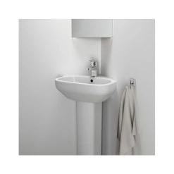 Ideal Standard I.Life A Corner Handrinse Basin 400mm 1 Tap Hole T4711 -Bathroom Promotion ideal standard t471101 3