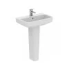 Ideal Standard I.Life S 550mm 1 Taphole Basin & Full Pedestal -Bathroom Promotion ideal standard t517801 t519901