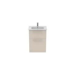 Ideal Standard I.life A 60cm Floor Vanity Unit, 2 Drawers, Matt Sandy Beige -Bathroom Promotion ideal standard t5273nf 4