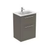 Ideal Standard I.Life A 640mm Floor Unit & Basin Matt Grey -Bathroom Promotion ideal standard t5273ng t461901