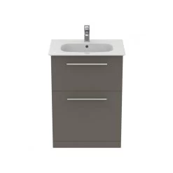 Ideal Standard I.Life A 640mm Floor Unit & Basin Matt Grey -Bathroom Promotion ideal standard t5273ng t461901 3