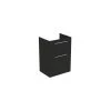 Ideal Standard I.life A 60cm Floor Vanity Unit, 2 Drawers, Matt Carbon Grey -Bathroom Promotion ideal standard t5273nv
