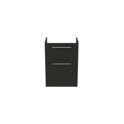 Ideal Standard I.life A 60cm Floor Vanity Unit, 2 Drawers, Matt Carbon Grey -Bathroom Promotion ideal standard t5273nv 2