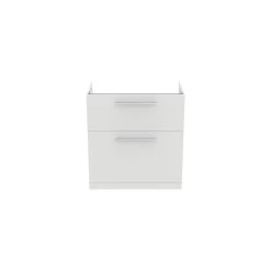 Ideal Standard I.life A 80cm Floor Vanity Unit, 2 Drawers, Matt White -Bathroom Promotion ideal standard t5274du 2