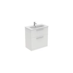 Ideal Standard I.life A 80cm Floor Vanity Unit, 2 Drawers, Matt White -Bathroom Promotion ideal standard t5274du 3