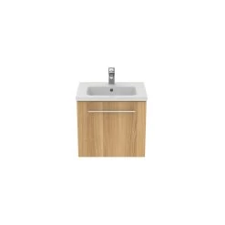 Ideal Standard I.life S 50cm Compact Wall Vanity Unit, 1 Drawer, Natural Oak -Bathroom Promotion ideal standard t5290nx 4