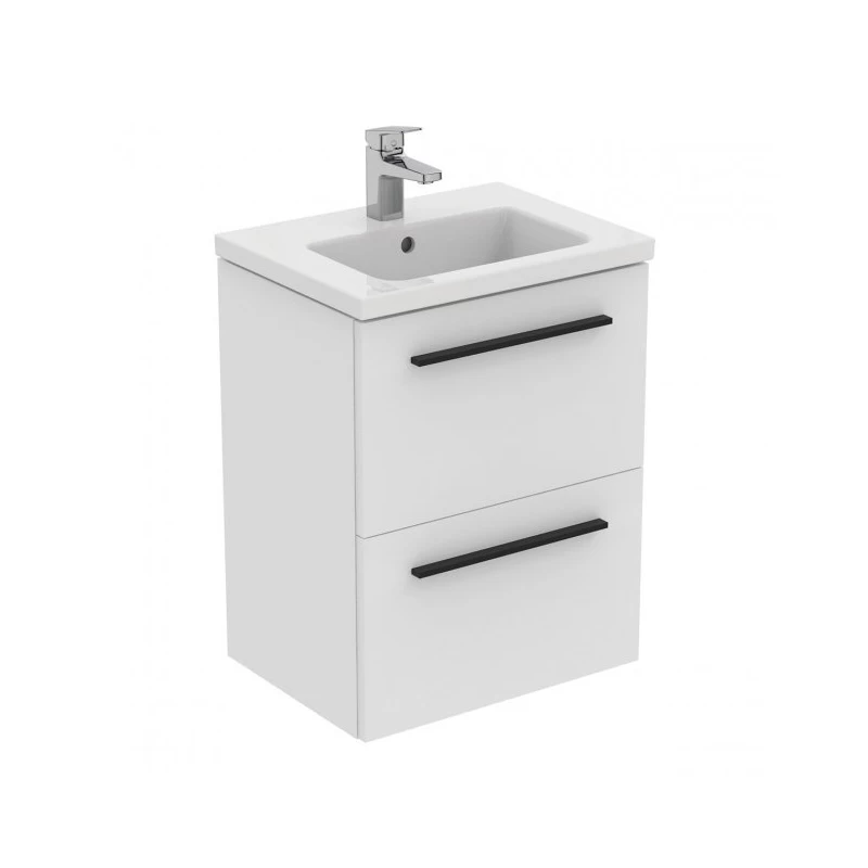 Ideal Standard I.Life S 500mm 2 Drawer Matt White Wall Unit & Basin 4 Ideal Standard I.Life S 500mm 2 Drawer Matt White Wall Unit & Basin - Image 2