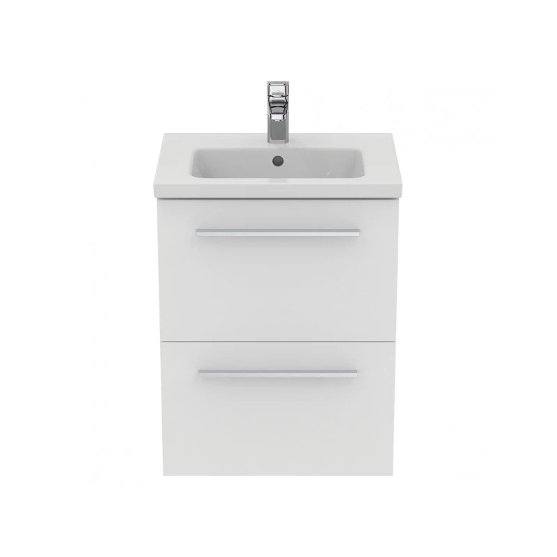 Ideal Standard I.Life S 500mm 2 Drawer Matt White Wall Unit & Basin 5 Ideal Standard I.Life S 500mm 2 Drawer Matt White Wall Unit & Basin - Image 3