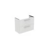 Ideal Standard I.life S 80cm Compact Wall Vanity Unit, 2 Drawers, Matt White -Bathroom Promotion ideal standard t5295du