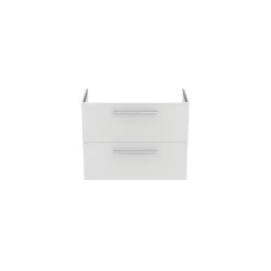 Ideal Standard I.life S 80cm Compact Wall Vanity Unit, 2 Drawers, Matt White -Bathroom Promotion ideal standard t5295du 2