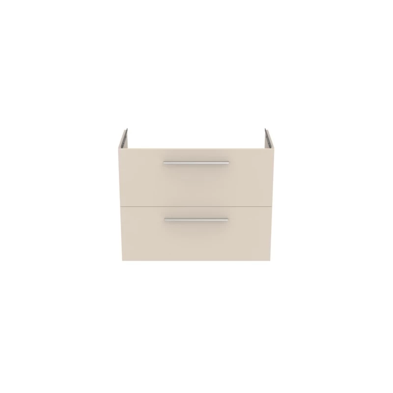 Ideal Standard I.life S 80cm Compact Wall Vanity Unit, 2 Drawers, Matt Beige 4 Ideal Standard I.life S 80cm Compact Wall Vanity Unit, 2 Drawers, Matt Beige - Image 2