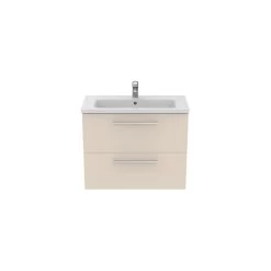 Ideal Standard I.life S 80cm Compact Wall Vanity Unit, 2 Drawers, Matt Beige 11 Ideal Standard I.life S 80cm Compact Wall Vanity Unit, 2 Drawers, Matt Beige -Bathroom Promotion ideal standard t5295nf 4
