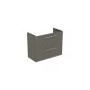 Ideal Standard I.life S 80cm Compact Wall Vanity Unit, 2 Drawers, Matt Quartz -Bathroom Promotion ideal standard t5295ng
