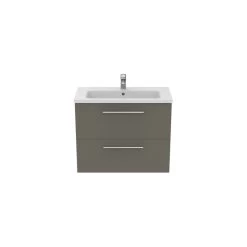 Ideal Standard I.life S 80cm Compact Wall Vanity Unit, 2 Drawers, Matt Quartz 11 Ideal Standard I.life S 80cm Compact Wall Vanity Unit, 2 Drawers, Matt Quartz -Bathroom Promotion ideal standard t5295ng 4