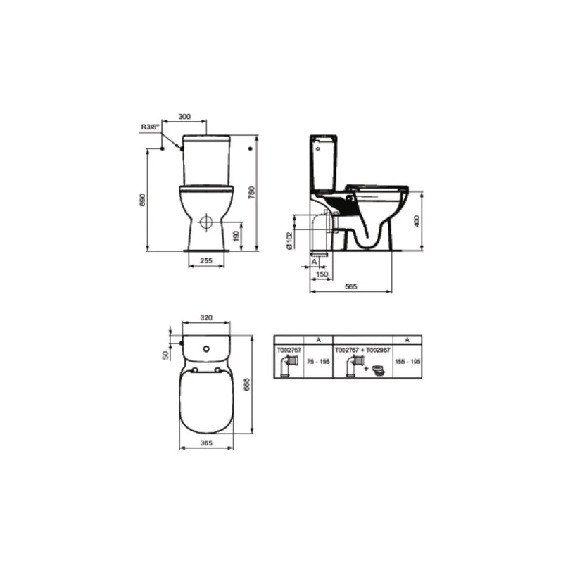 Ideal Standard Tempo Seat & Cover Slow Close T6793 4 Ideal Standard Tempo Seat & Cover Slow Close T6793 - Image 2